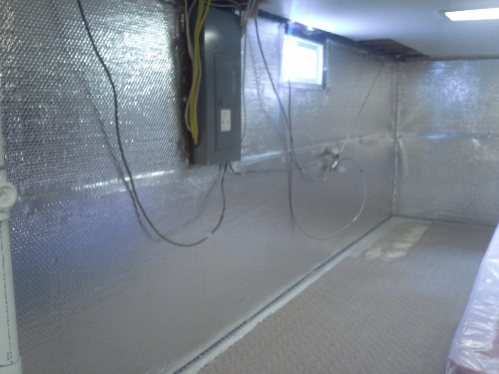 basement in process of being repaired