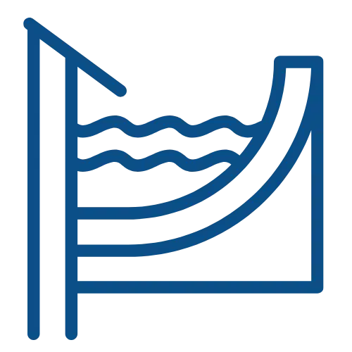 Water collecting in a pool icon