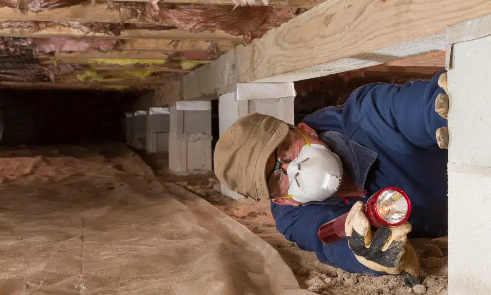 checking for water in your crawl space