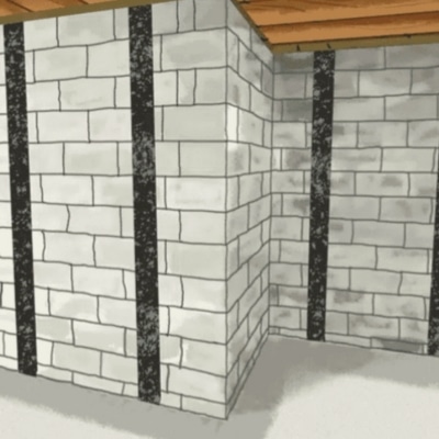 Foundation wall carbon fiber installation in Bristow, VA, a solution to address and prevent cracks in concrete walls