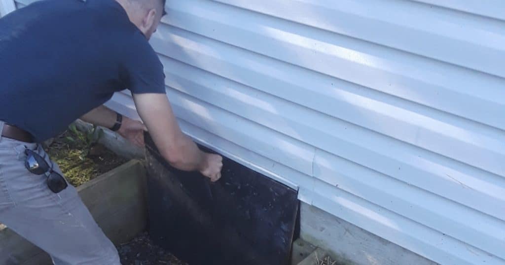 Eliminates drafts in crawl space, Front Royal, VA