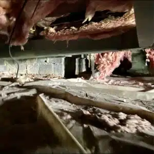 A dirty crawl space with damaged insulation and non-encapsulated crawl space can cause high electric bills in Linden, VA.