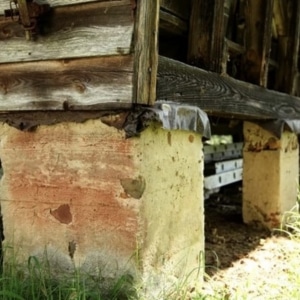 Image showing damaged foundation caused by overloading, leading to cracks in the concrete walls in Stephens City, VA