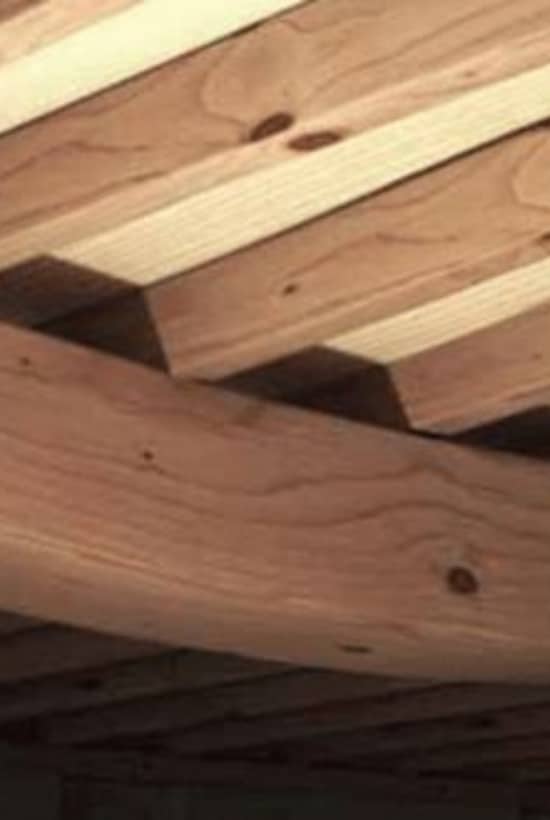 A sloping or sagging floor, sign of sagging floor problem that necessitates sagging floor foundation repair in Northern Virginia.