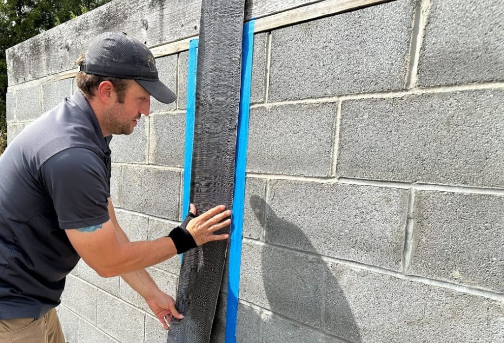 LUX team at work for carbon fiber foundation repair in Linden, VA, demonstrating expertise and professionalism.