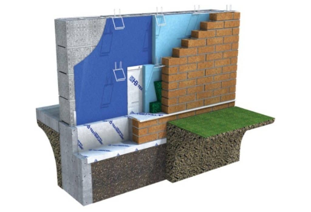 An illustration showing how a fluid air barrier installation in Alexandria, VA, works for superior exterior protection.