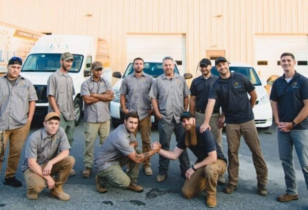 LUX Foundation Solutions team providing carbon fiber foundation repair in Berkeley WV, to reinforce damaged foundation walls.