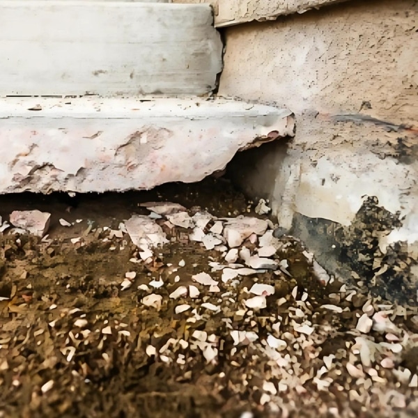 Gradual soil settlement under a pool deck, leading to concrete issues and sunken pool deck in Southbridge, VA.