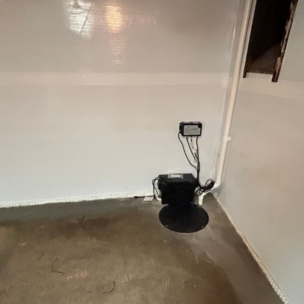 Installed basement sump pump to remove excess groundwater in Harpers Ferry, WV, and protect against water damage.