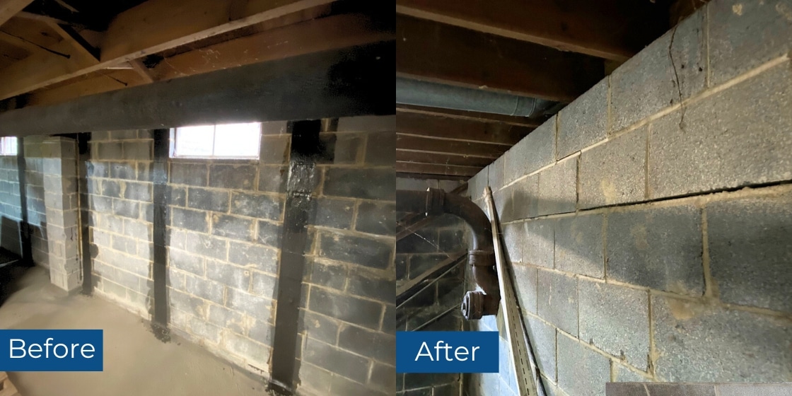 Carbon Fiber Straps Foundation Repair in Winchester, VA