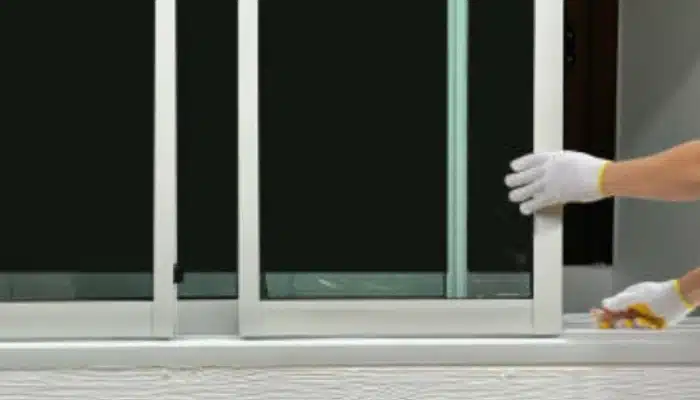 A window sticking in Burke, VA, due to foundation settlement or shifting, requiring expert foundation repair services.
