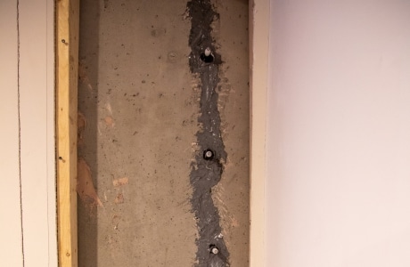 Sealed cracks for basement crack repair in Harpers Ferry, WV, preventing water infiltration and ensuring structural stability.