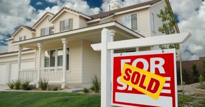 Virginia home with sold sign after foundation repair, increasing property value, an advantage of foundation repair in Manassas, VA.