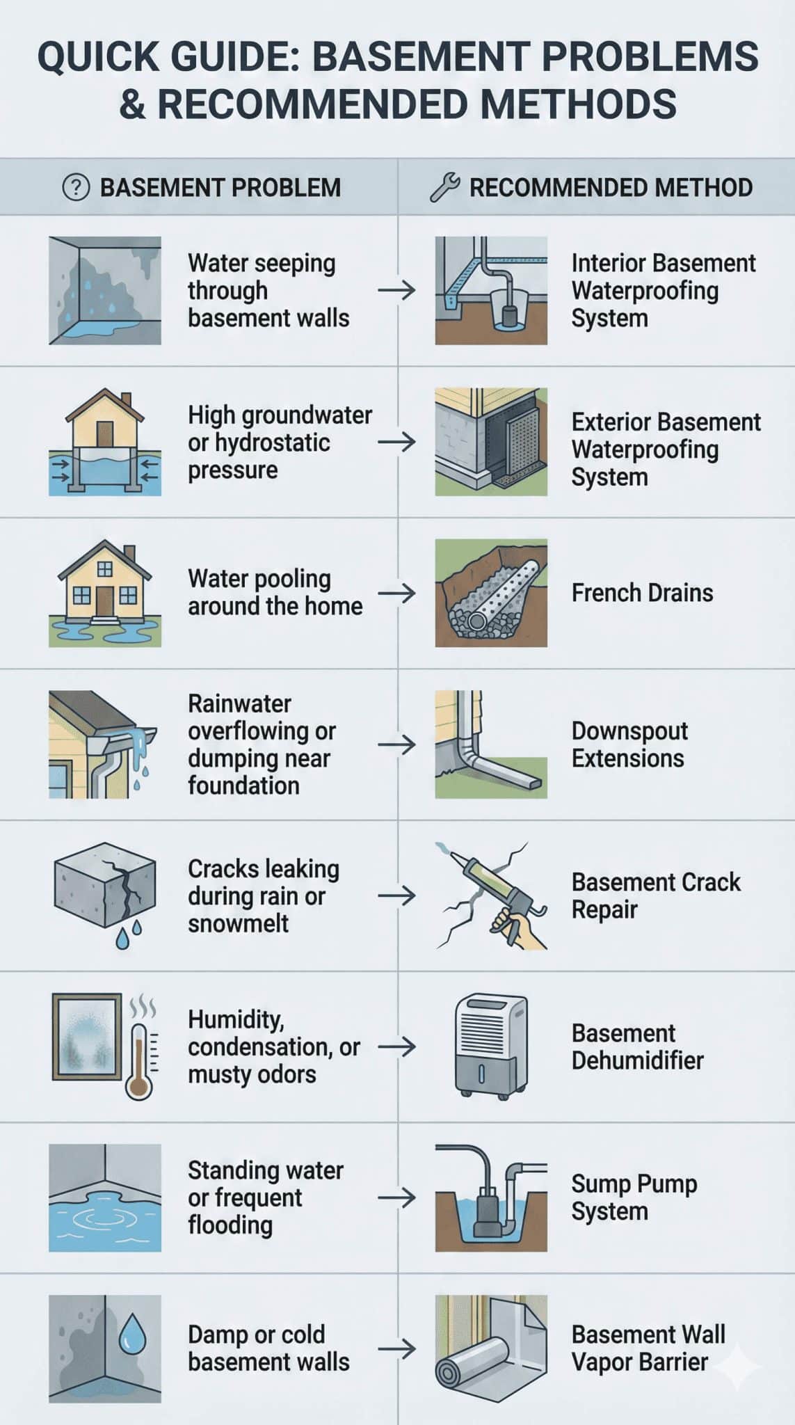 8 Best Basement Waterproofing Methods for Long-Term Protection