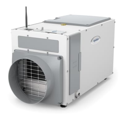 A basement dehumidifier use for a ventilation system to reduce moisture and prevent paint peeling in Manassas, VA.