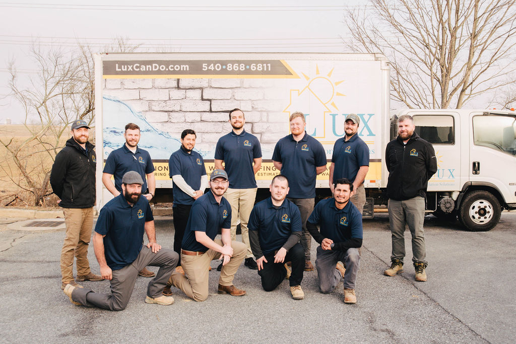 LUX Foundation Solutions repair team providing professional foundation and structural repair services in Northern Virginia.