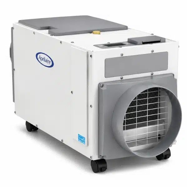 Aprilaire basement dehumidifier to control humidity and mold prevention, a basement waterproofing solution in Southbridge, VA.